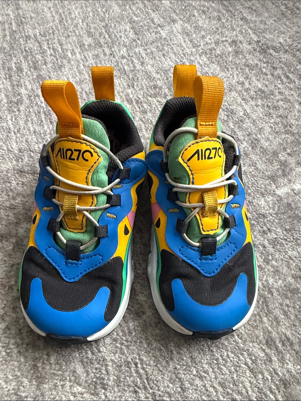 Nike Kids Multicolor Sneakers - Blue/Yellow/Green